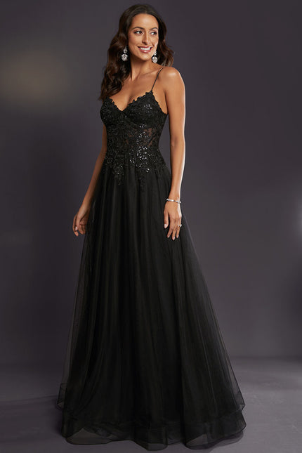 Robe Trapèze Tulle Azur Éthéré - gallery 3