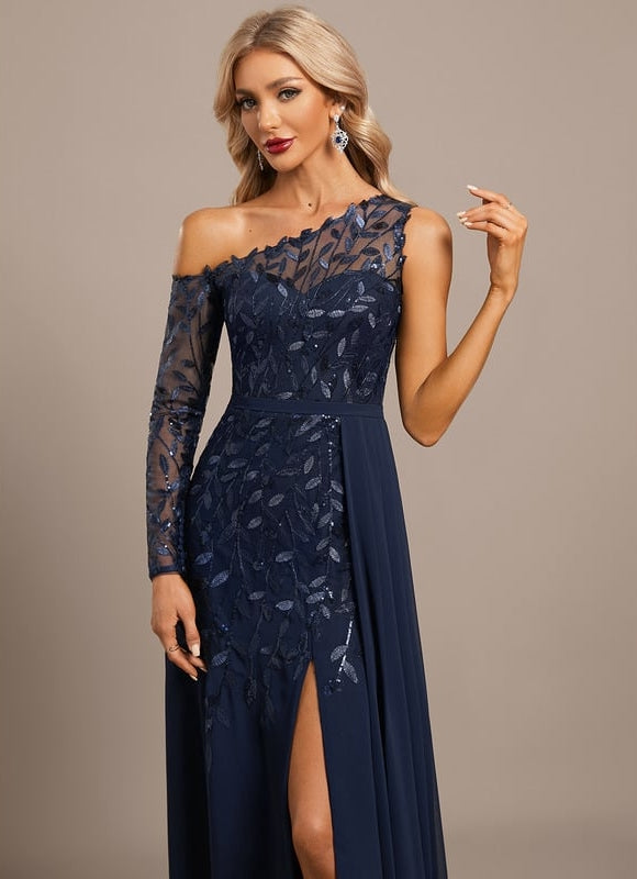 Robe Trapèze Asymétrique Élégante - gallery 1