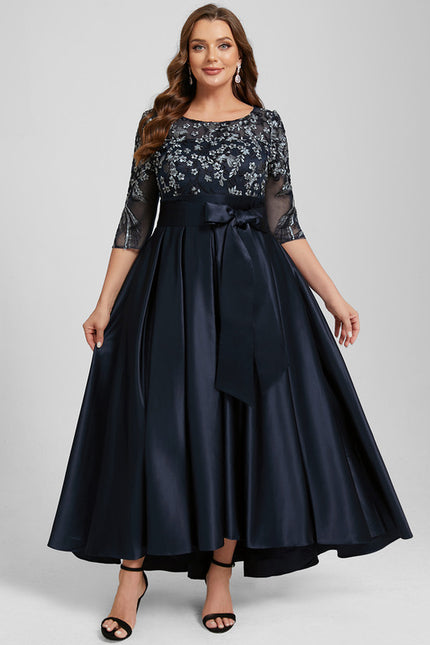 Robe Trapèze Satin Nuit - gallery 8