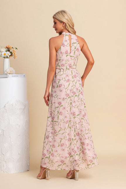 Robe Trapèze Éclat Floral Rose - gallery 2