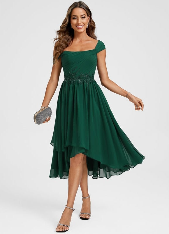 Robe Trapèze Aérienne Élégante - gallery 2