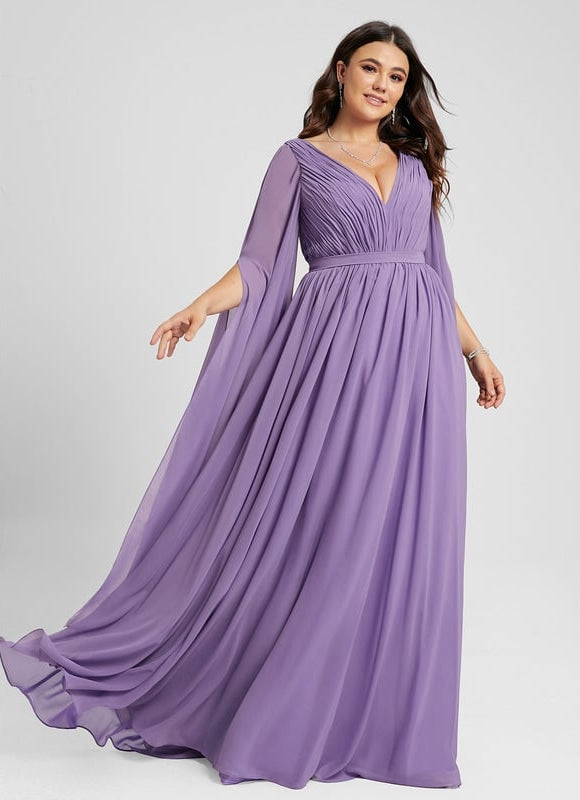 Robe Trapèze Élégante Mousseline - gallery 6