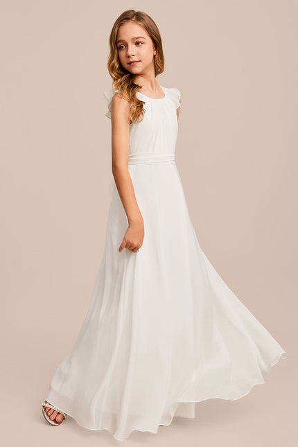 Robe Trapèze Bleu Doux Éclat - gallery 2