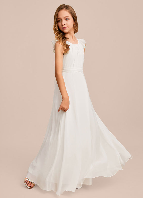 Robe Trapèze Bleu Doux Éclat - gallery 2
