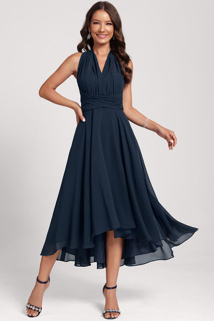 Robe Trapèze Mousseline Émeraude - gallery 2