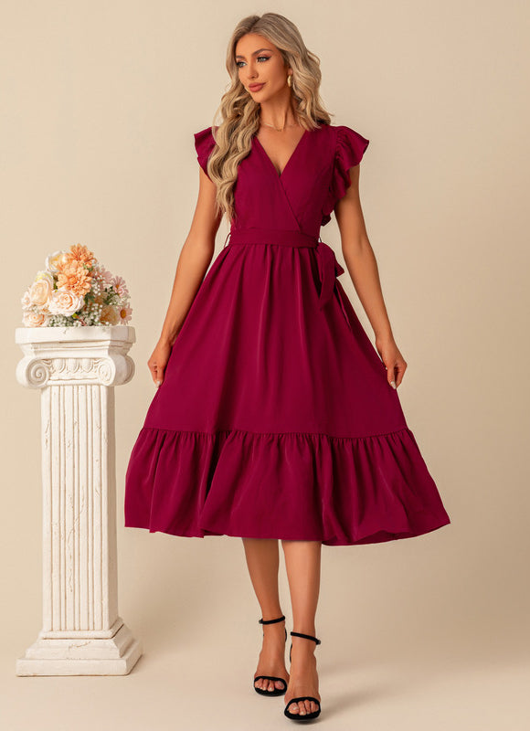 Robe Trapeze Volant - gallery 3