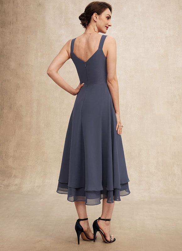 Robe Trapèze Nuit Dentelle Bleu - gallery 7