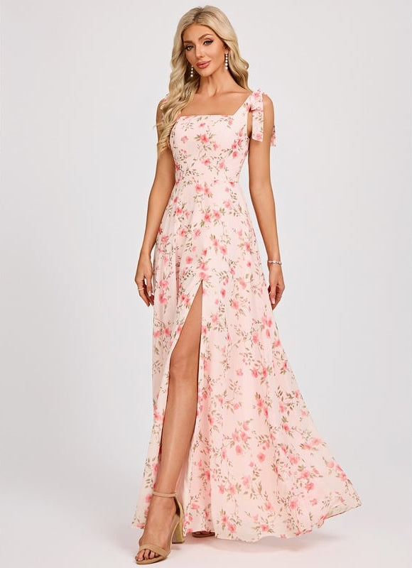 Robe Trapèze Élégante Vert Clair - gallery 3