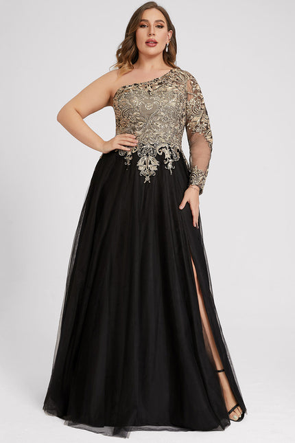 Robe Trapèze Chic Tulle Noir - gallery 9