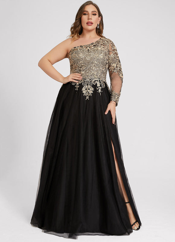 Robe Trapèze Chic Tulle Noir - gallery 9
