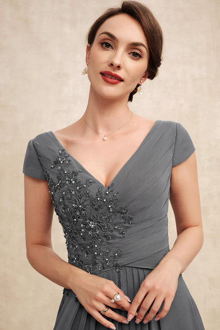 Robe Trapèze Sérénité Charbonnée - gallery 2