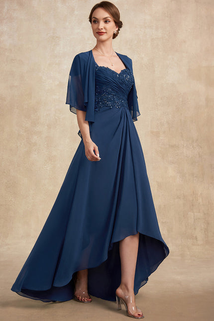 Robe Trapèze Élégance Turquoise Éphémère - gallery 3