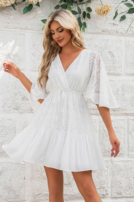 Robe Trapèze Éthérée Texturée - gallery 1