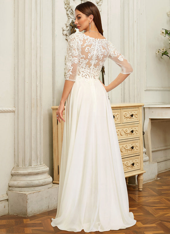 Robe Trapèze Lumière Évanescente - gallery 4