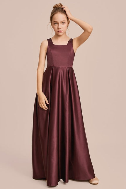 Robe Trapèze Satin Ciel Doux - gallery 3