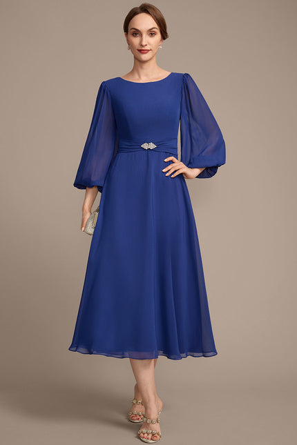 Robe Trapèze Chic Cristal Plissé