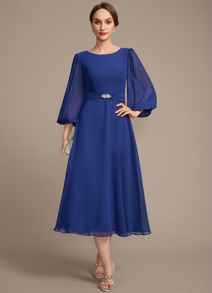 Robe Trapèze Chic Cristal Plissé