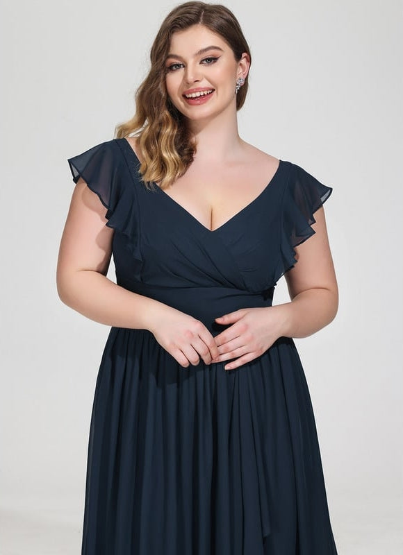 Robe Trapèze Mousseline Fendue - gallery 9