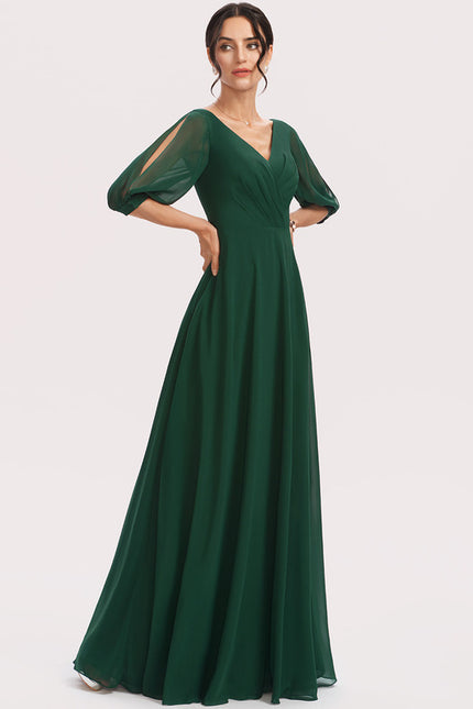 Robe Trapèze Mousseline Fendue - gallery 4