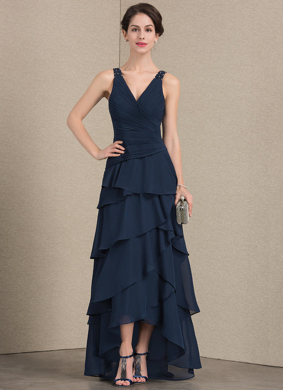 Robe Trapèze Gris Satiné Élégant - gallery 4