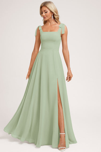 Robe Trapèze Élégance Verte - gallery 4