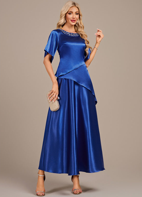 Robe Trapèze Mère Satinée - gallery 4
