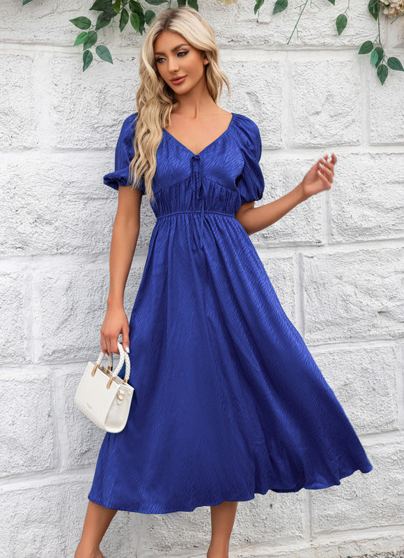 Robe Trapèze Éclat Indigo - gallery 6