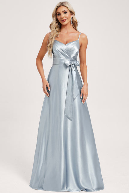 Robe Trapèze Satin Doré Élégante