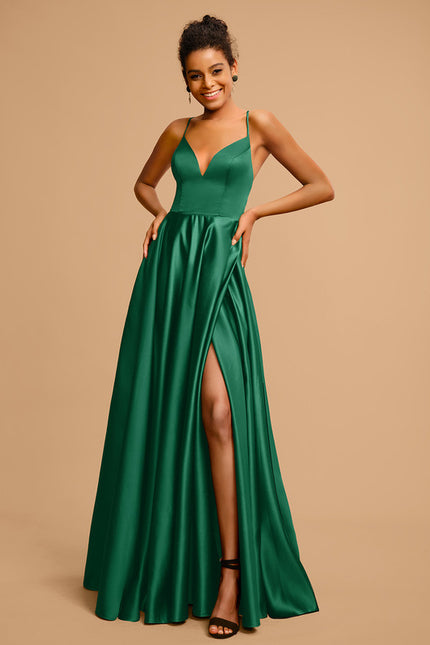 Robe Trapèze Éclat Satiné Doré