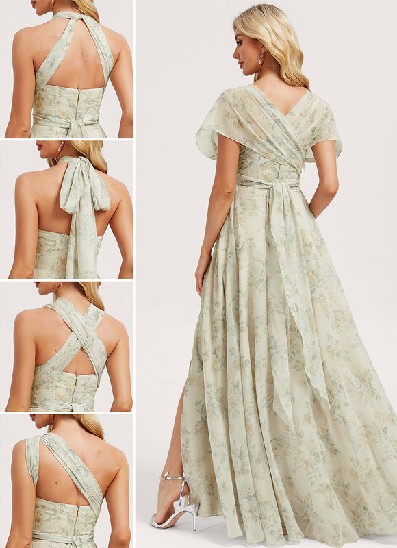 Robe Trapèze Fluide Bordeaux - gallery 1