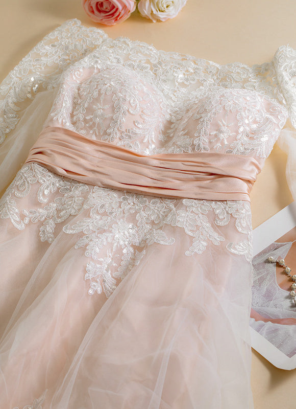 Robe Trapèze Lueur De Rubis Céleste - gallery 3