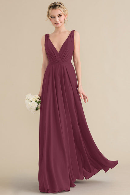 Robe Trapèze Bordeaux Élégance