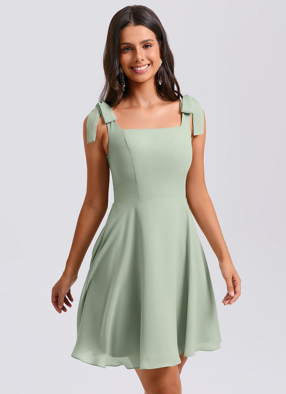 Robe Trapèze Émeraude Douce - gallery 2