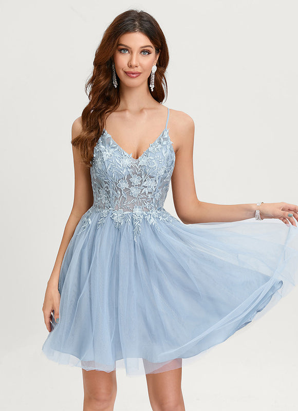 Robe Trapèze Tulle Noire - gallery 3