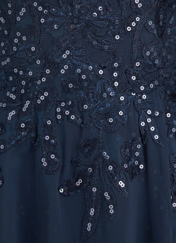 Robe Trapèze Marine Éclatante - gallery 4