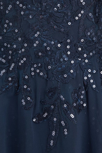 Robe Trapèze Marine Éclatante - gallery 4