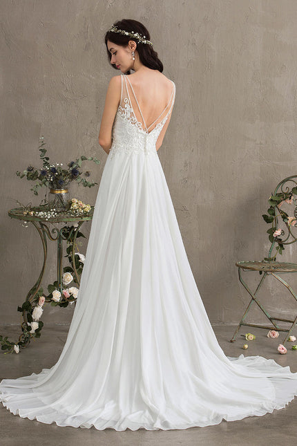 Robe Trapèze De Mariée Aérienne