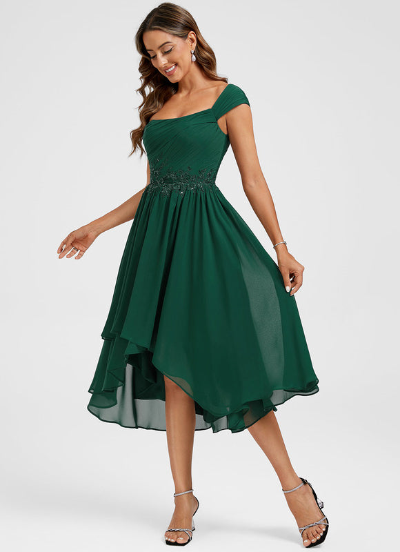 Robe Trapèze Aérienne Élégante - gallery 3