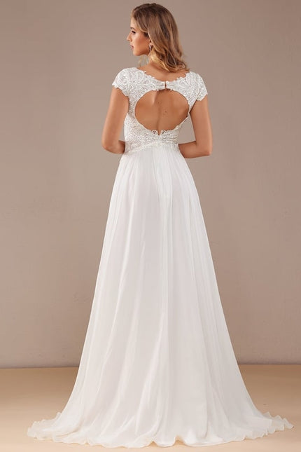 Robe Trapèze Éthérée Satinée - gallery 4