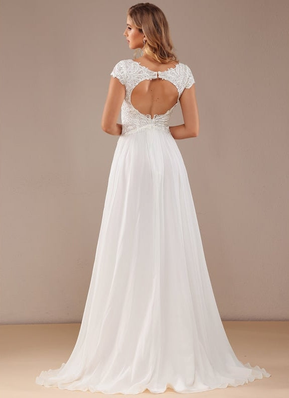 Robe Trapèze Éthérée Satinée - gallery 4