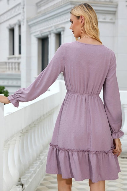 Robe Trapèze Dentelle Marine - gallery 4