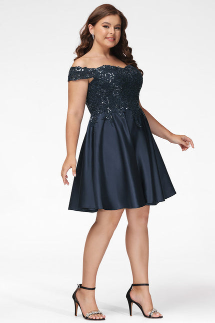 Robe Trapèze Satinée Ébène - gallery 9