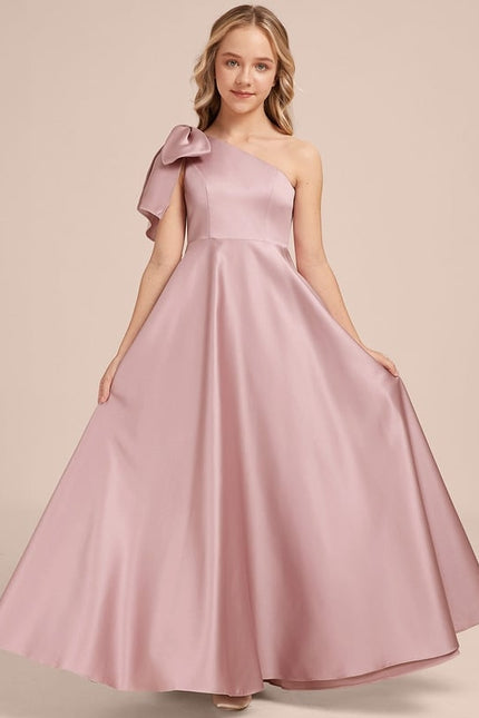 Robe Trapèze Asymétrique Rosée - gallery 5