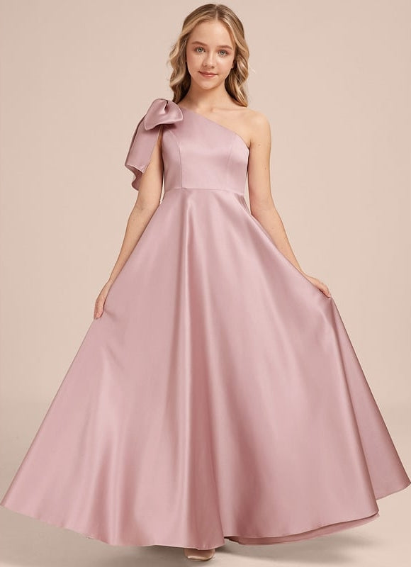Robe Trapèze Asymétrique Rosée - gallery 5