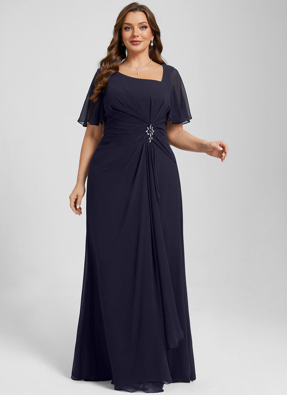 Robe Trapèze Chiffon Sophistiquée - gallery 9