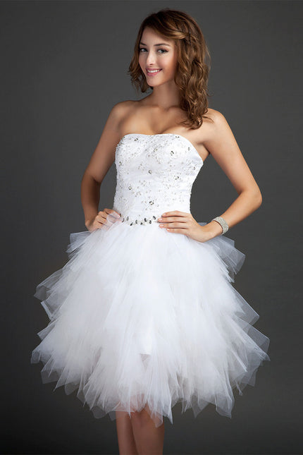 Robe Trapèze Lueur De Paillettes - gallery 3