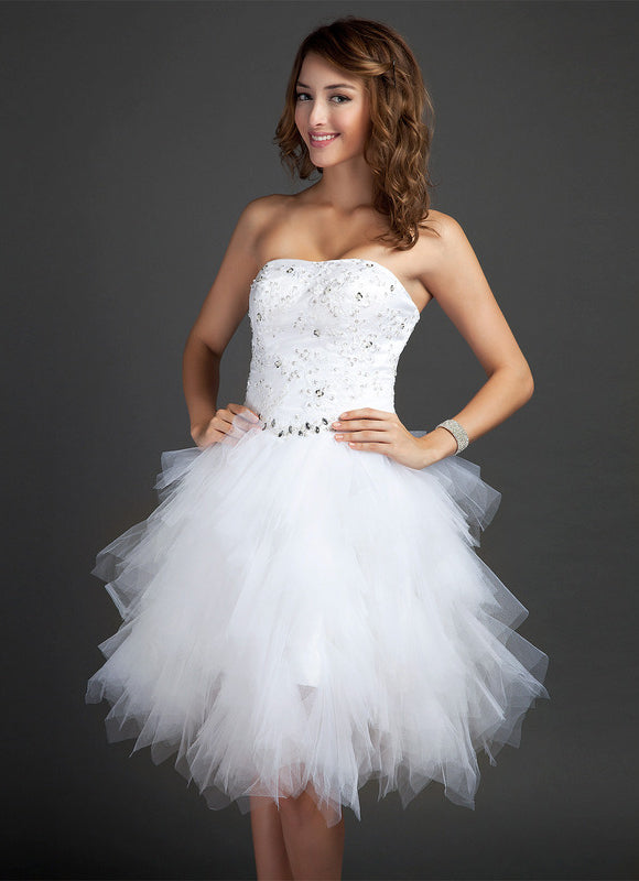Robe Trapèze Lueur De Paillettes - gallery 3
