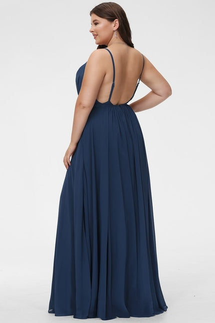 Robe Trapèze Velours Céleste - gallery 5