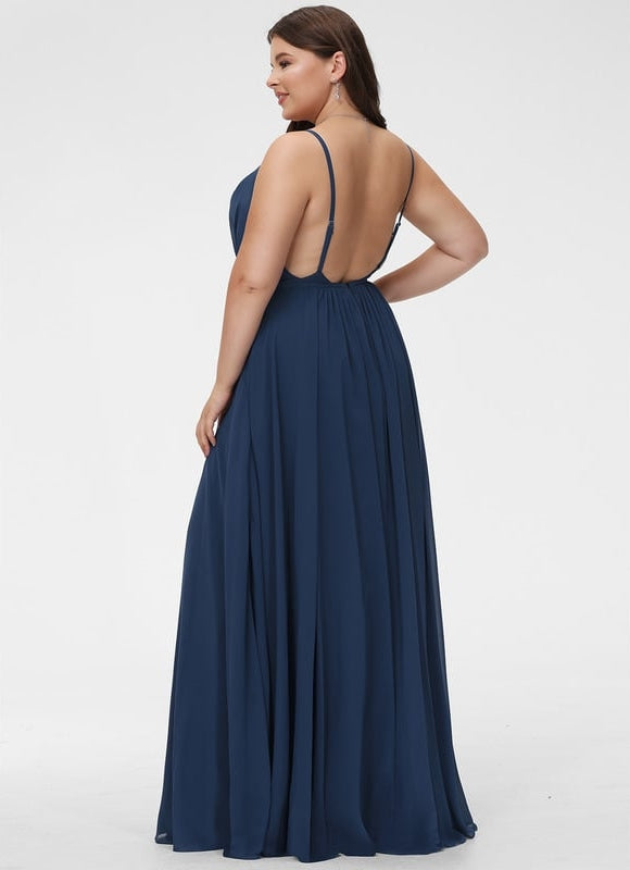 Robe Trapèze Velours Céleste - gallery 5