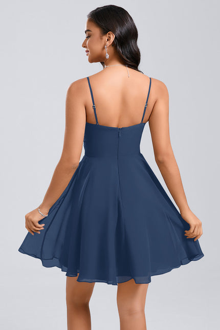 Robe Trapèze Marine Éthérée - gallery 1